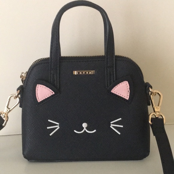 Latem Handbags - Mini black cat crossbody bag by Latem